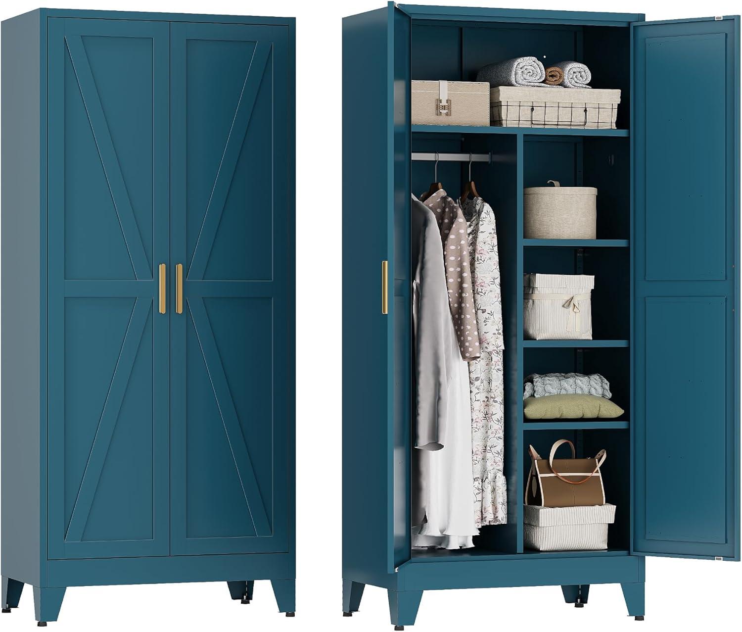 Yauwoh Farmhouse Wardrobe Cabinet How It Fits Your Room
