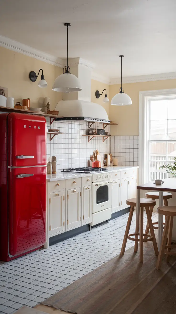 Red Smeg Kitchen Design