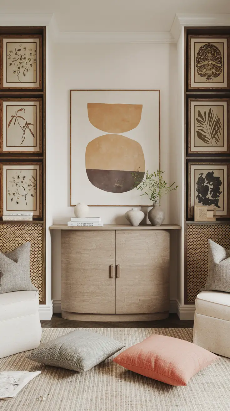 27 Wall Art for Living Room Ideas 2026: Creative Paint Designs and Unique Decor