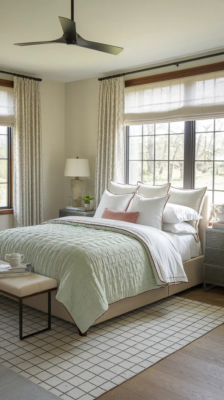 Trendy Queen Comforter Bedroom