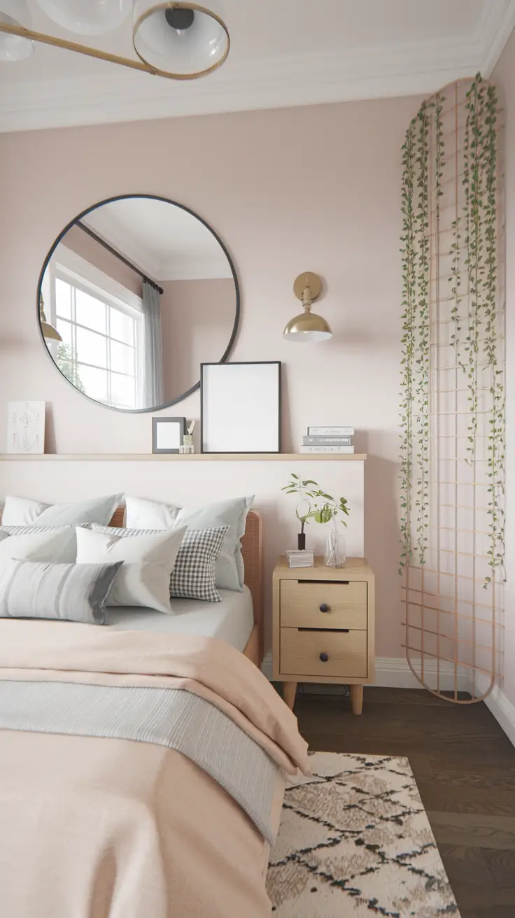 Circle Mirror Bedroom Wall Decor Ideas