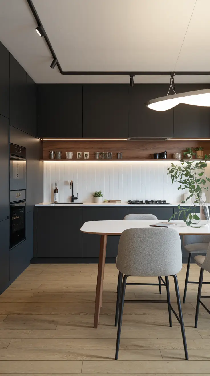 Sleek Dark Kitchen Ideas