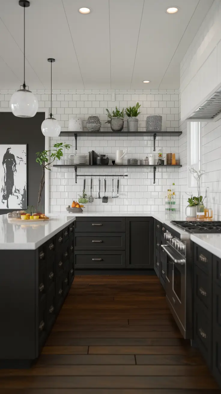 Black and White Kitchen Balance