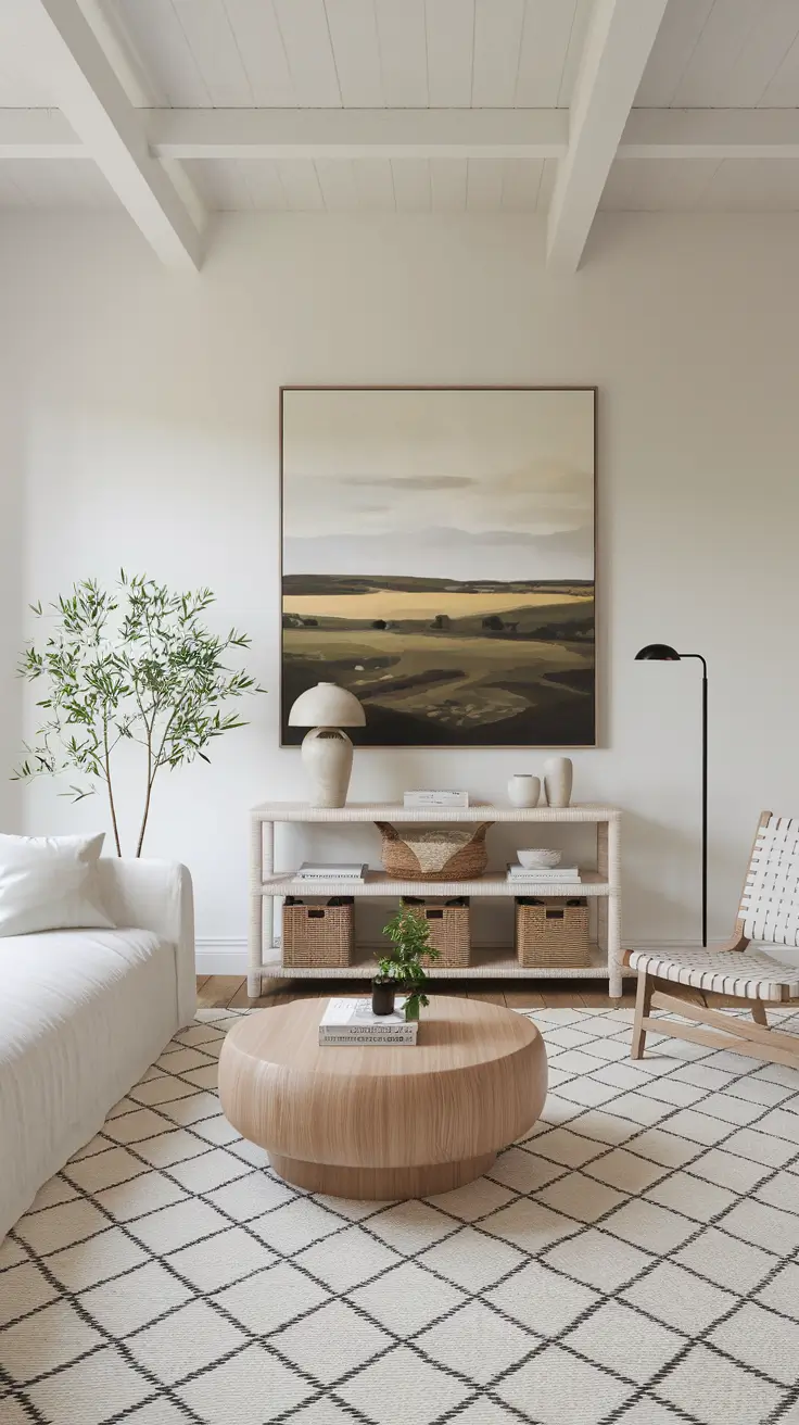 White Farmhouse Living Room