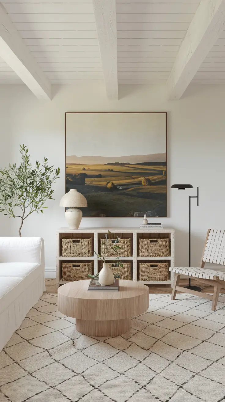 Simple Farmhouse Living Room