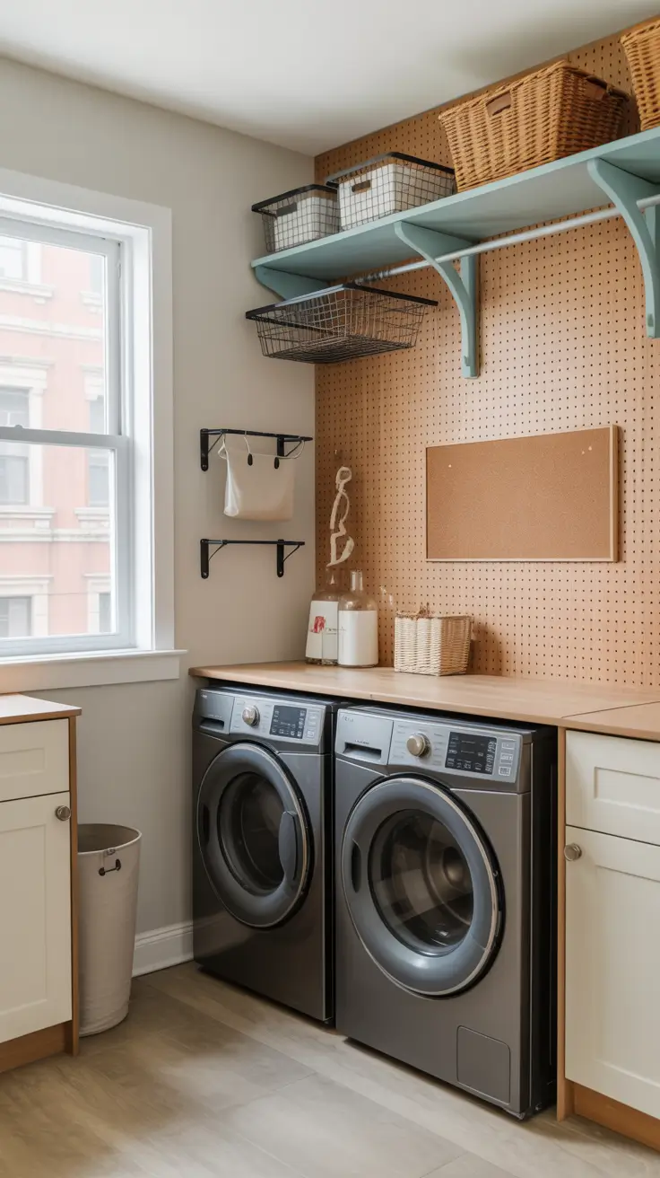 Budget Pegboard Wall for Flexible Organization