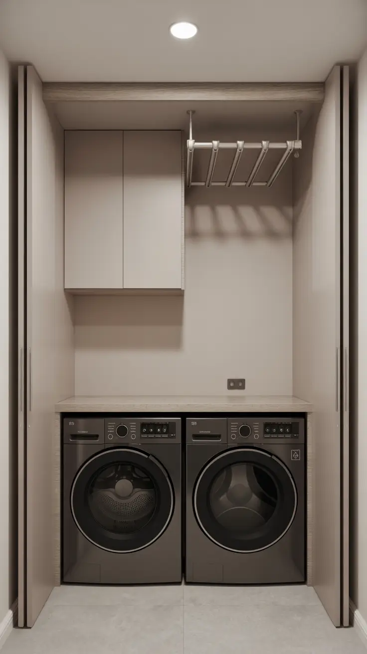 Modern Stackable Laundry Design