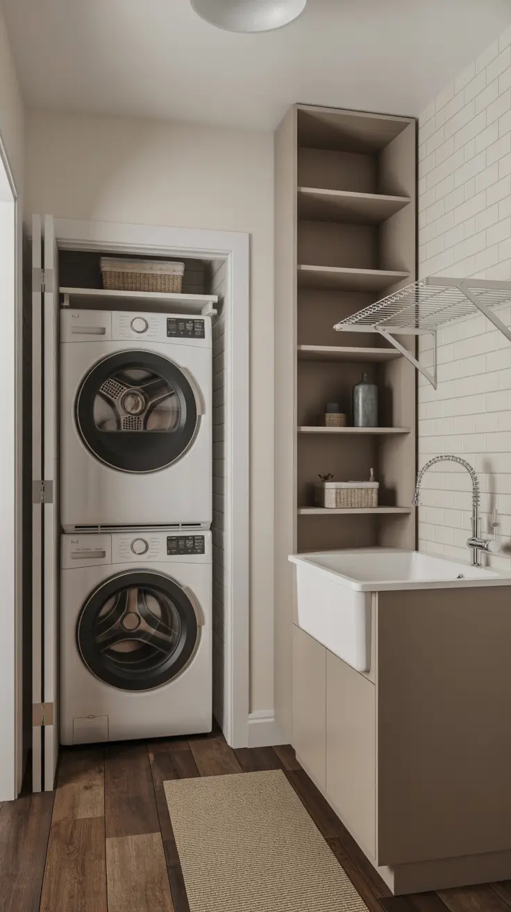 Laundry Room with Efficient Storage