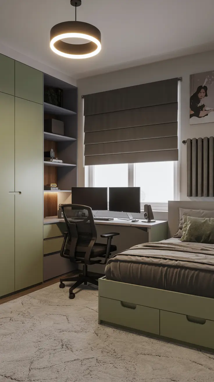 Gaming Boys Bedroom Ideas with Acoustic Panels