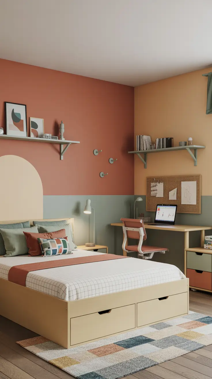 Colorful Boys Bedroom Ideas with Balanced Palettes