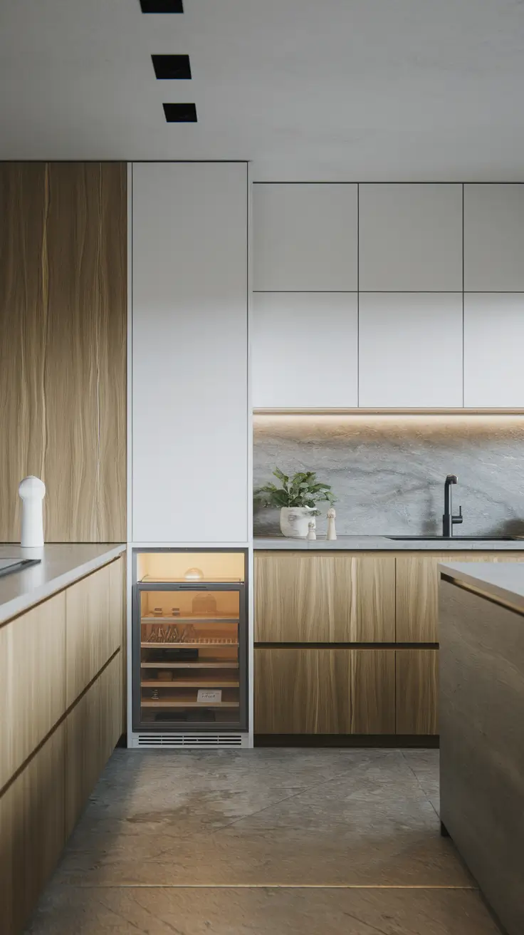 Modern Kitchen Cabinet Inspirations: Warmth Meets Minimalism