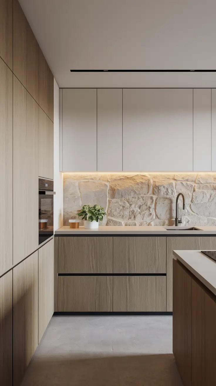Modern Kitchen Cabinet Inspirations: Warmth Meets Minimalism