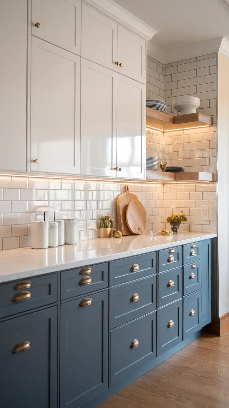 Incorporating Blue for Personality in Kitchen Cabinets: Modern Layouts & Small Space Solutions