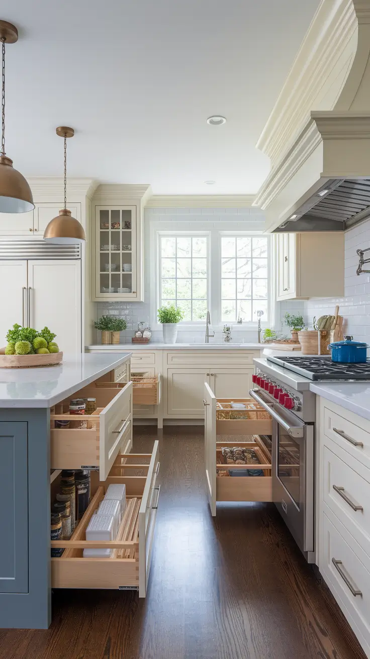 Organized Interiors: Inside Kitchen Cabinet Ideas: Modern Layouts & Small Space Solutions