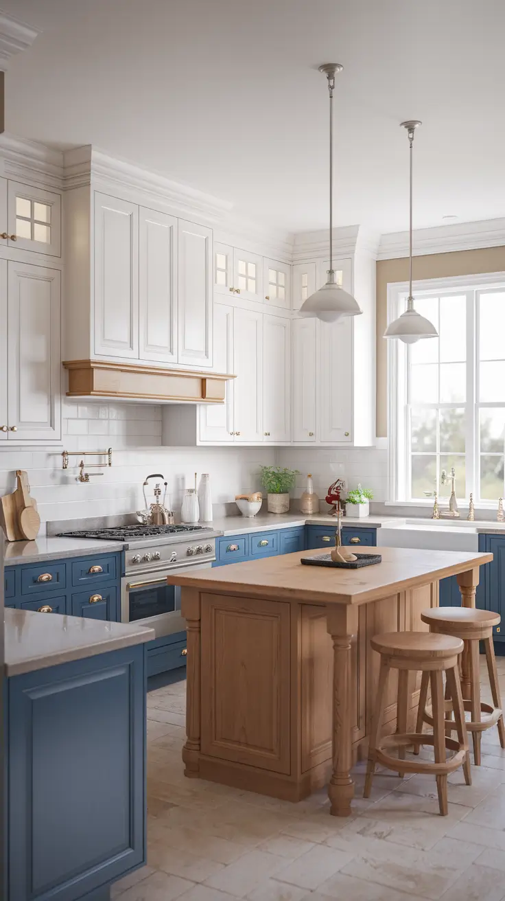 Two-Tone Cabinetry: Depth Without Bulk: Modern Layouts & Small Space Solutions