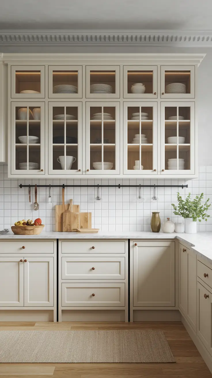 Upper Cabinets with Distinctive Character: Modern Layouts & Small Space Solutions