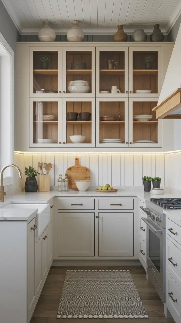 Upper Cabinets with Distinctive Character: Modern Layouts & Small Space Solutions