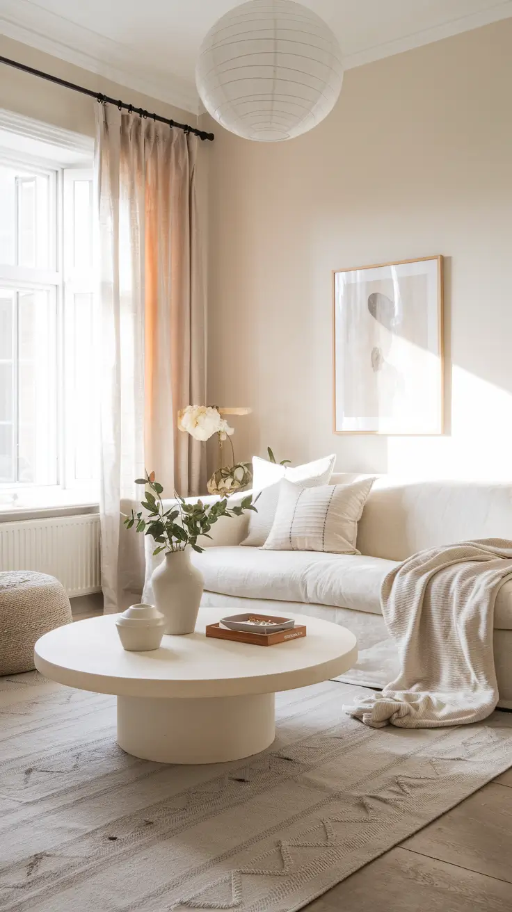 White Living Room Table Ideas