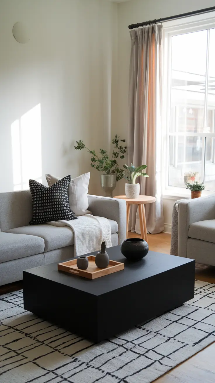 Black Living Room Table Ideas