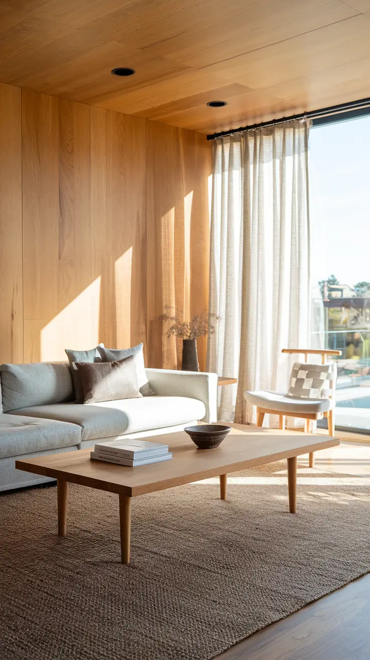 Modern Wood Living Room Table