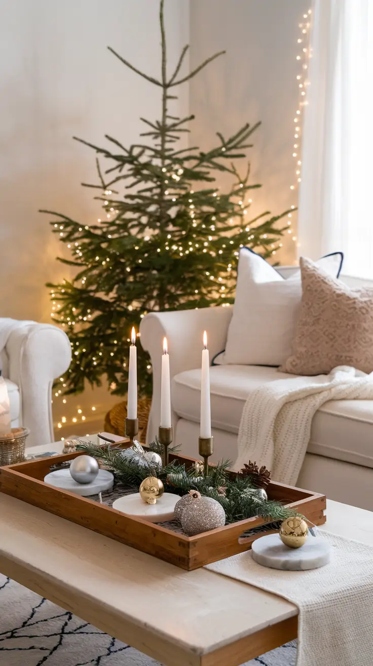 Christmas Living Room Table Decor