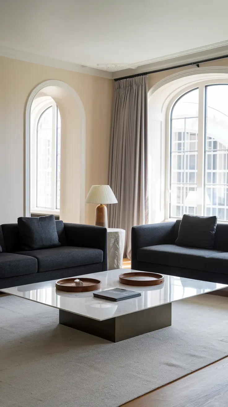 Large Marble Living Room Table