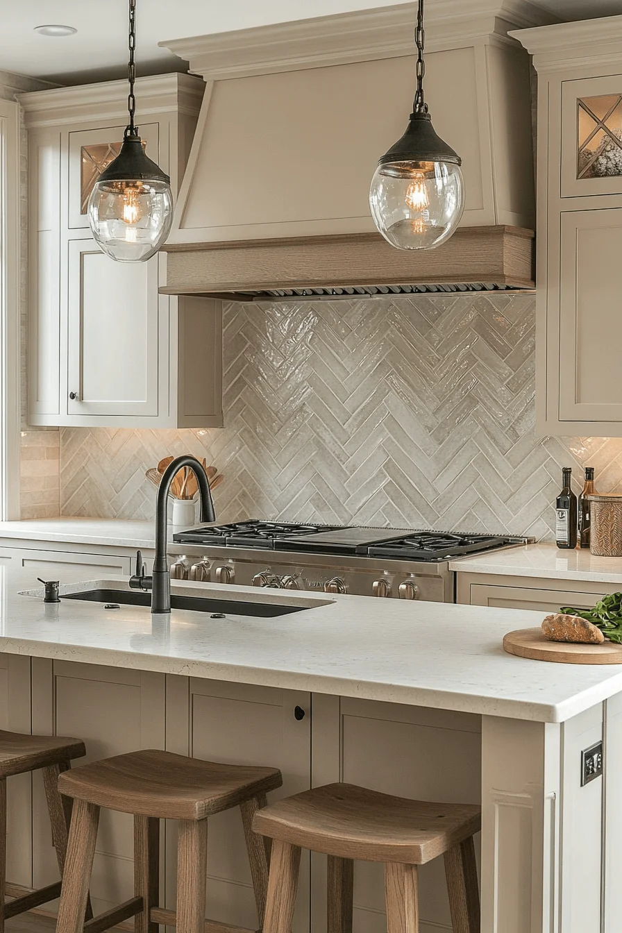 farmhouse kitchen backsplash