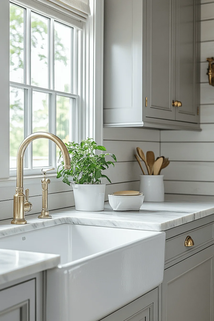 farmhouse kitchen backsplash