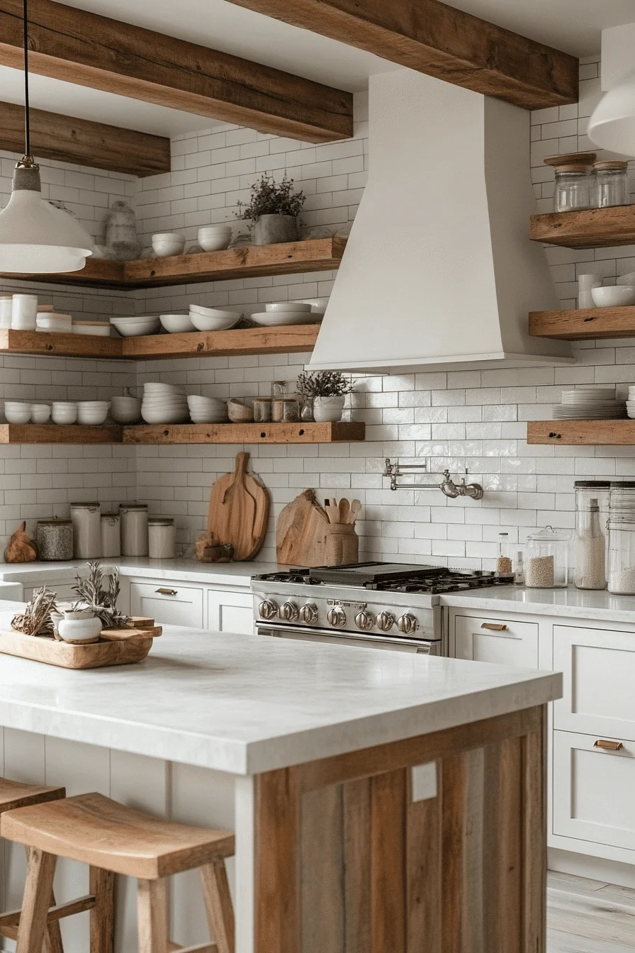 farmhouse kitchen backsplash