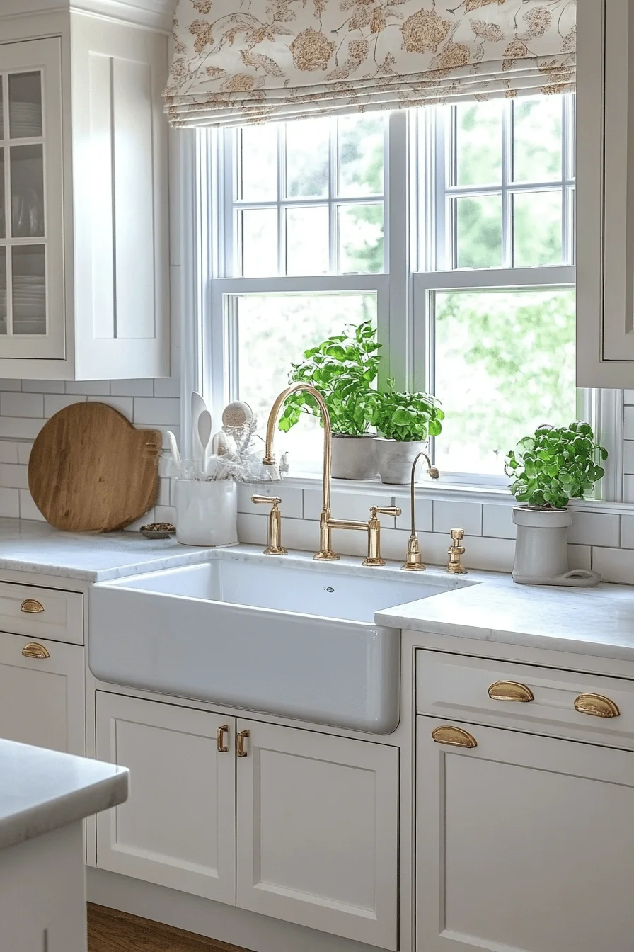 farmhouse kitchen backsplash