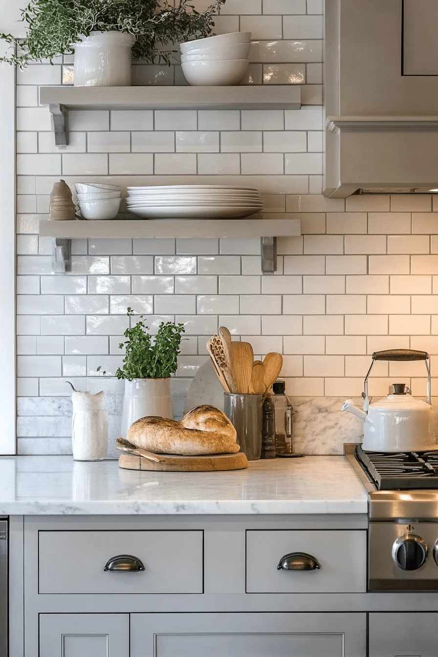 farmhouse kitchen backsplash