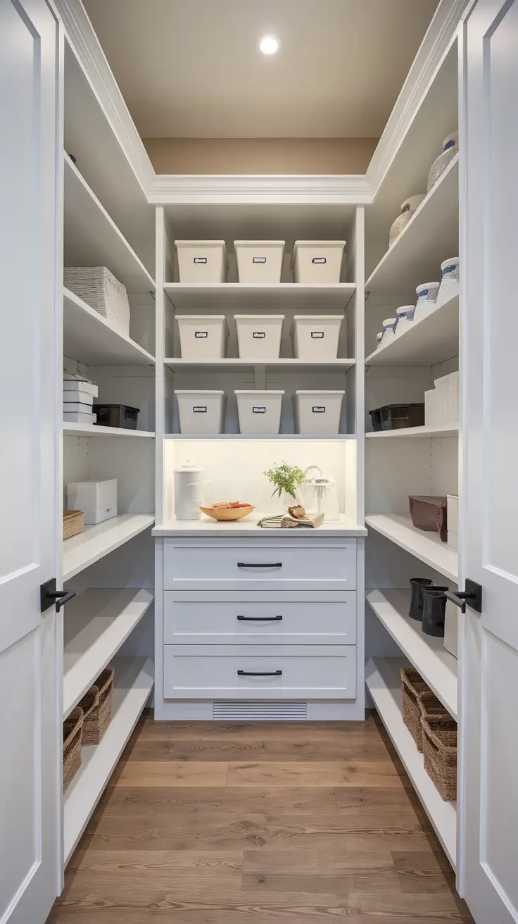 Narrow Walk-In Pantry Ideas: Smart Layouts, Shelving & Design Tips