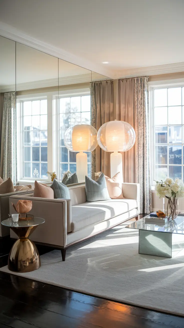 Layered Lighting in Living Room