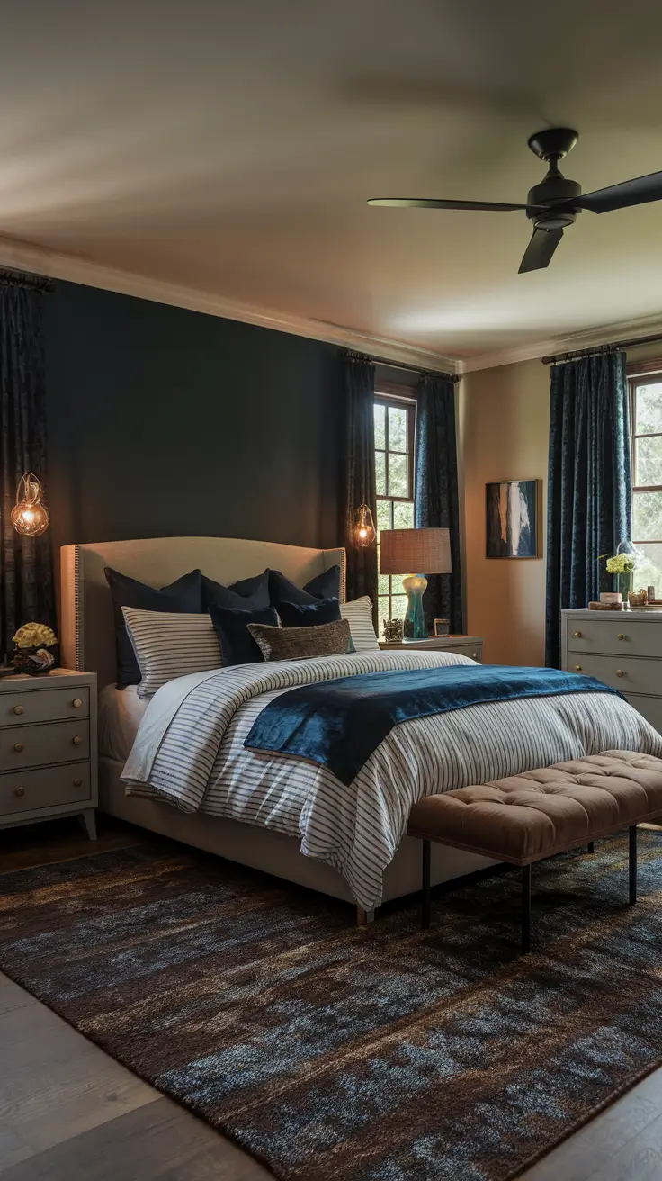 Couples Moody Bedroom Design