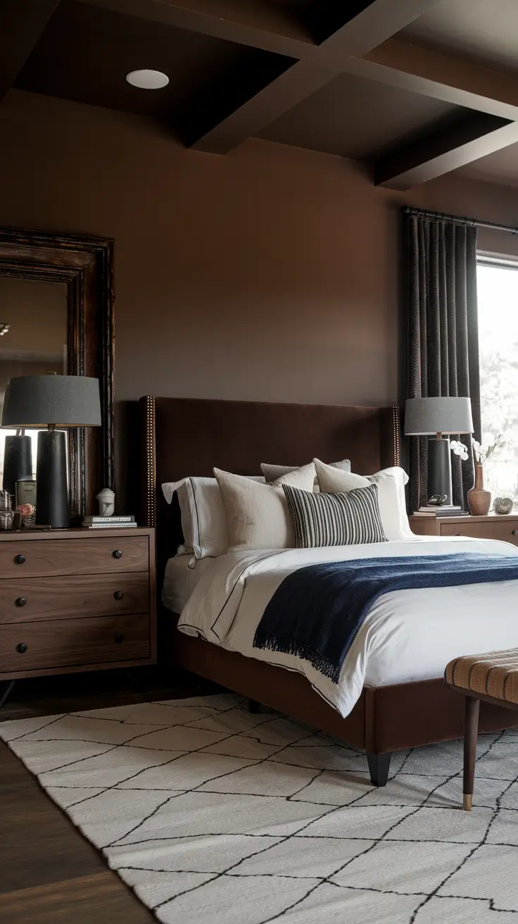 Brown Toned Moody Bedroom