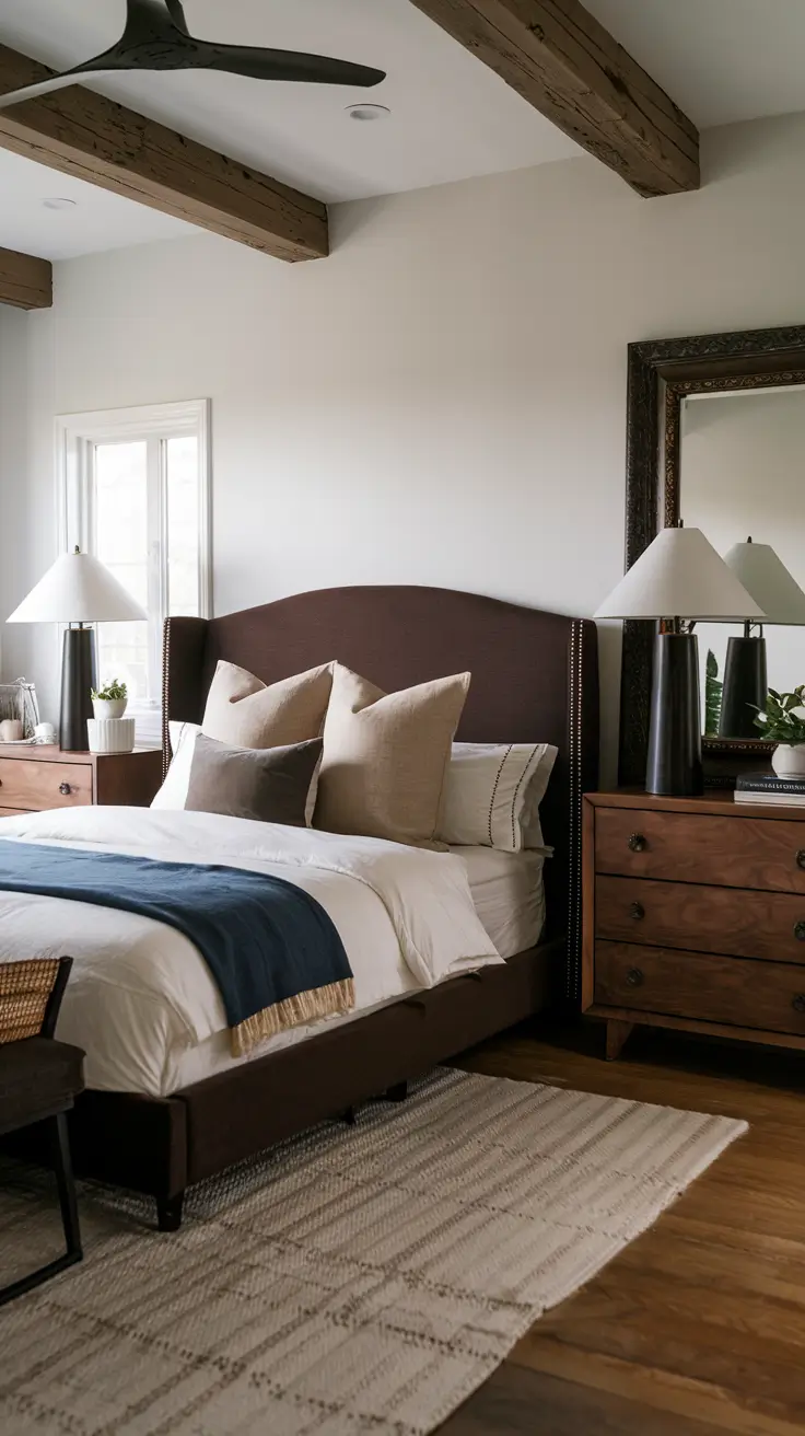 Brown Toned Moody Bedroom
