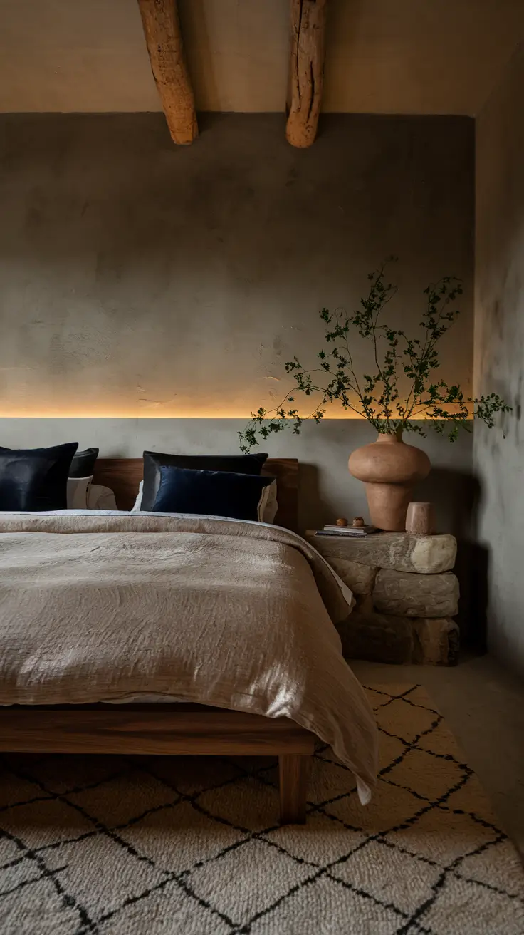 Earthy Moody Bedroom