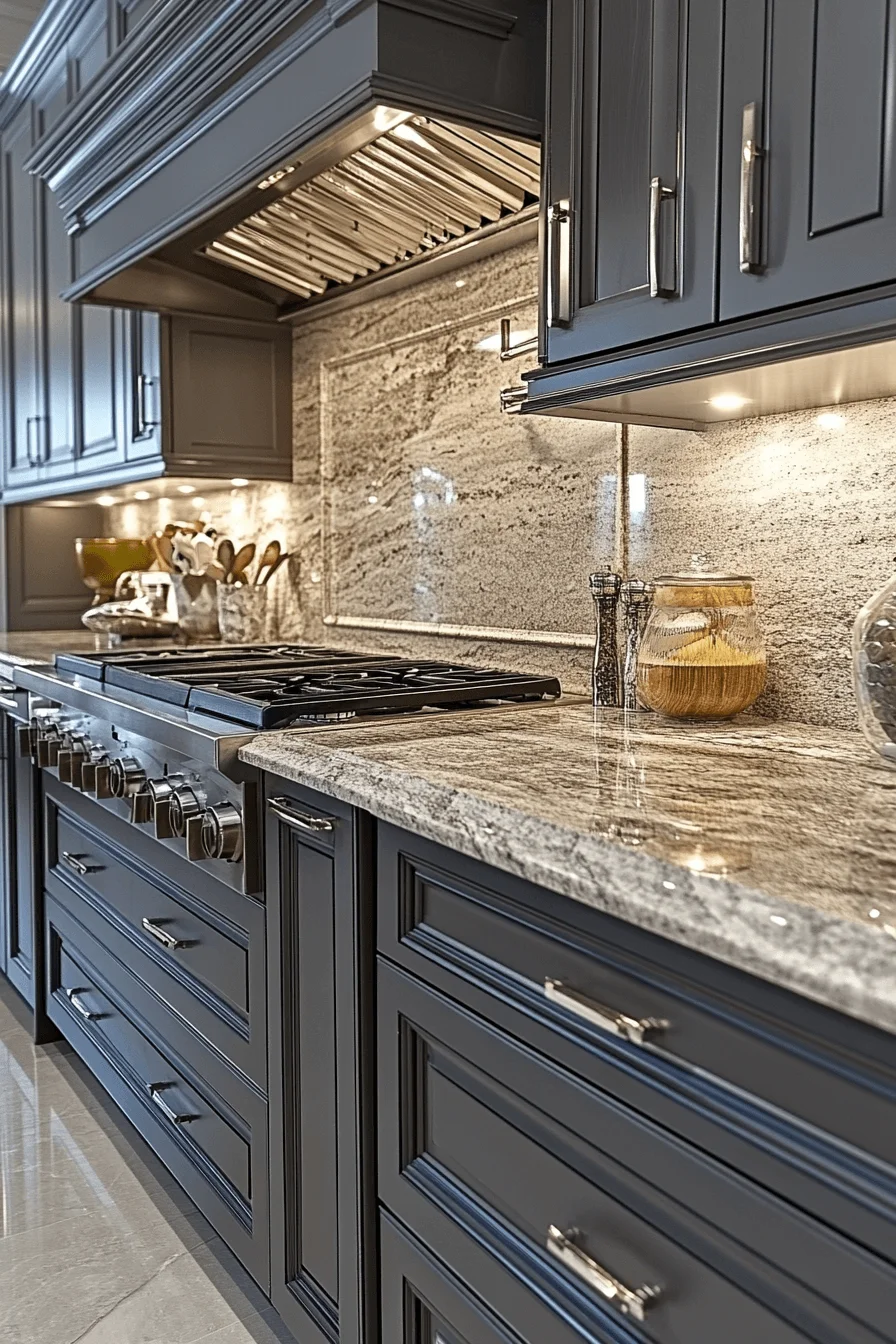 stone backsplash kitchen