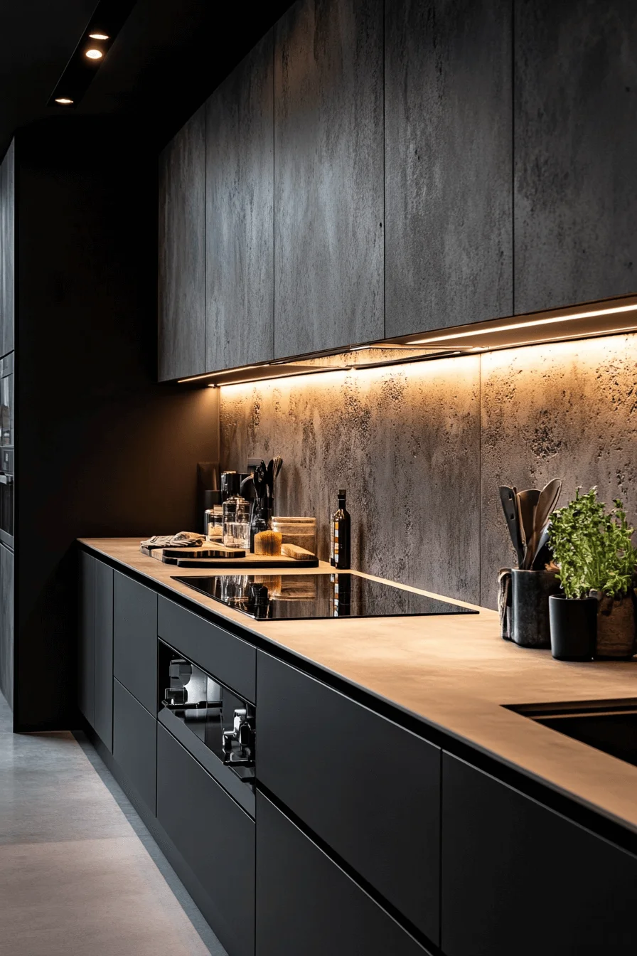 stone backsplash kitchen