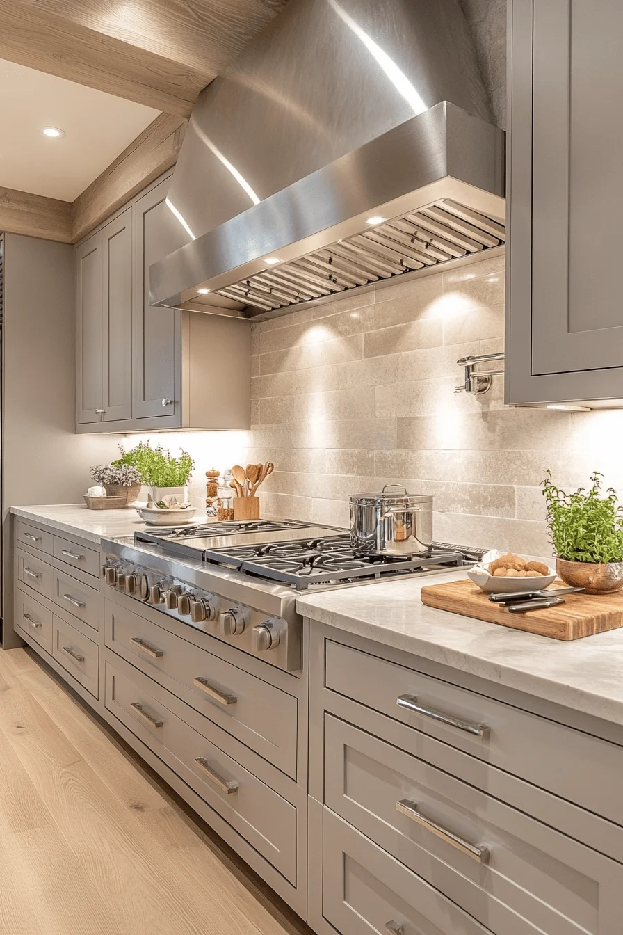stone backsplash kitchen