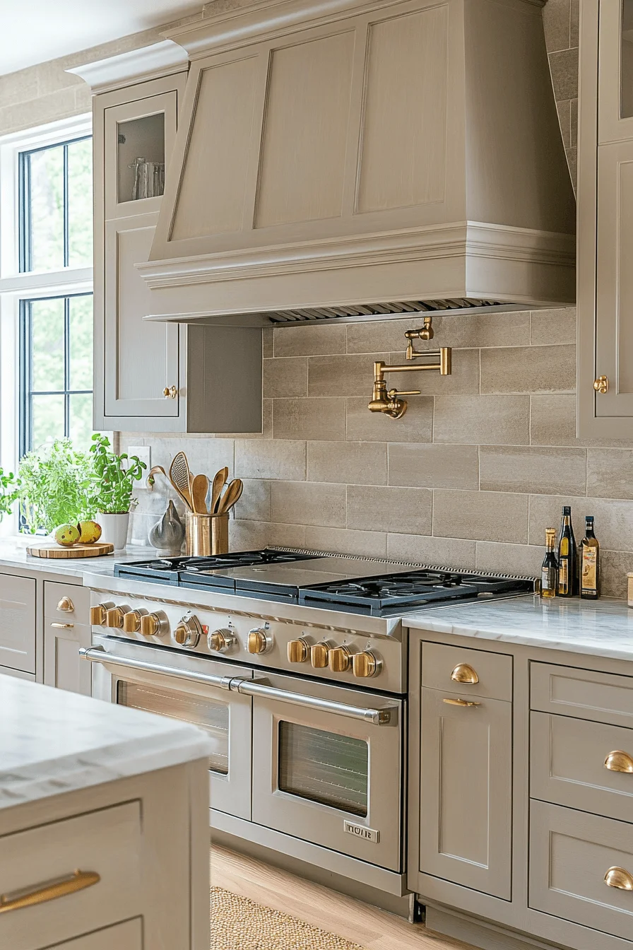 stone backsplash kitchen