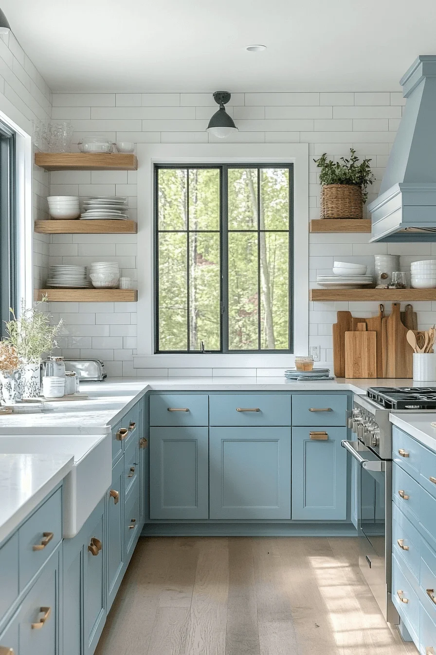 Turquoise Kitchen Cabinets