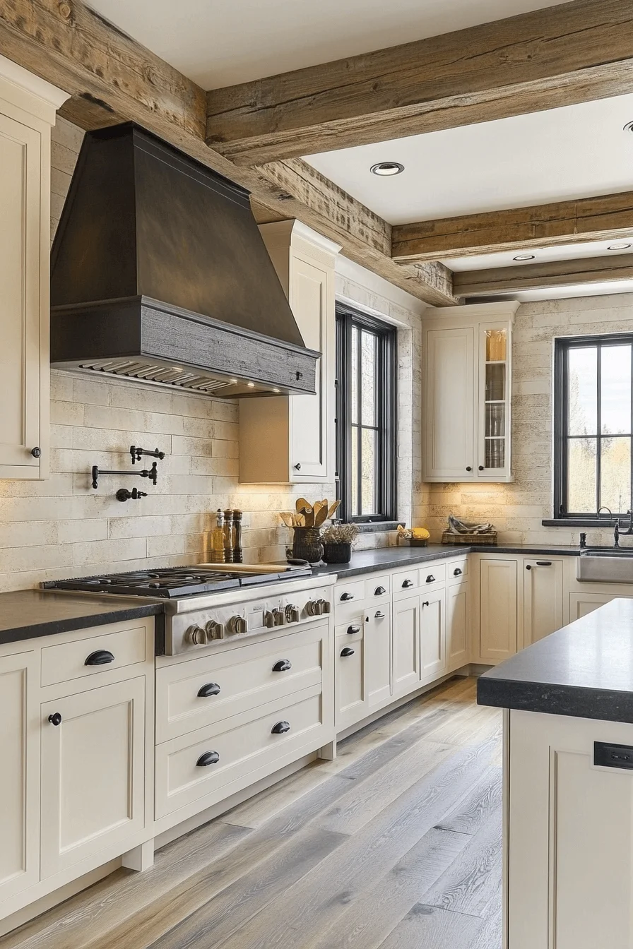 antique white kitchen cabinets