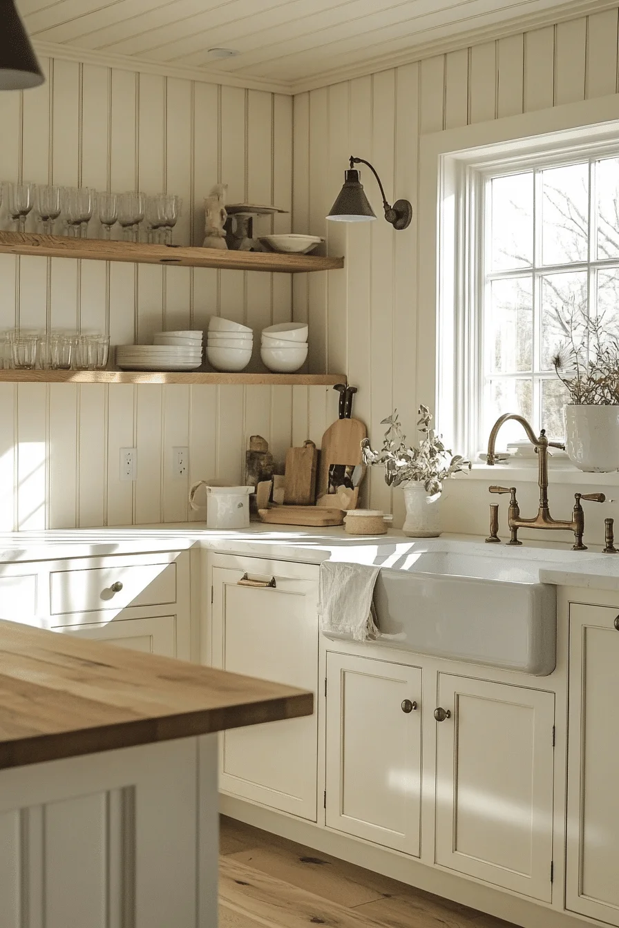 antique white kitchen cabinets