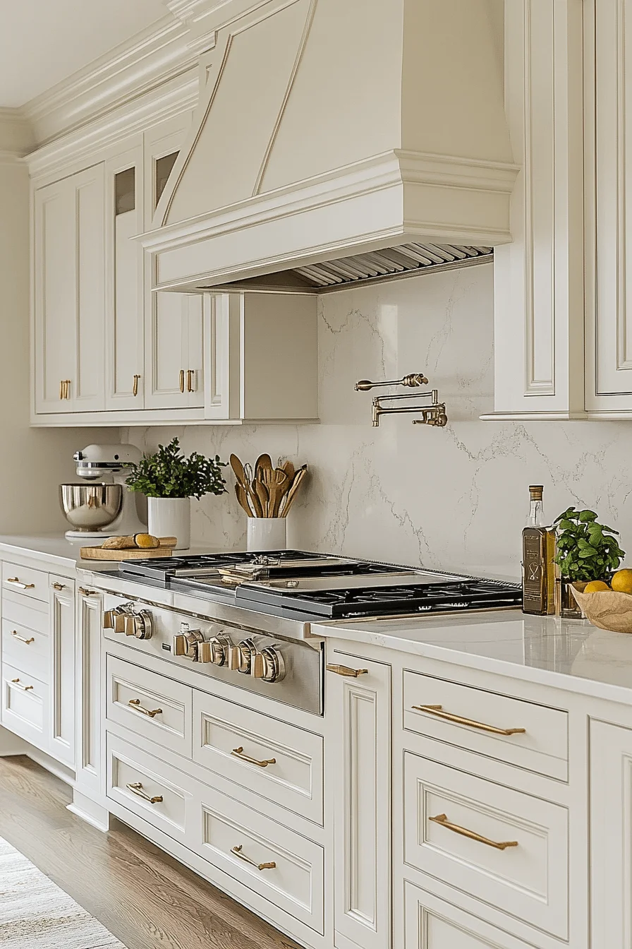 antique white kitchen cabinets