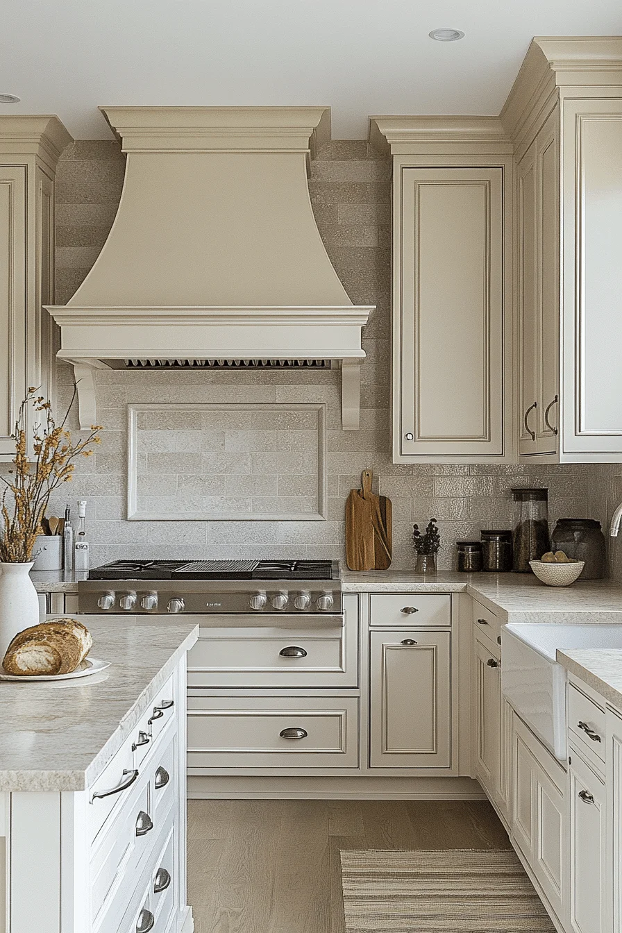 antique white kitchen cabinets