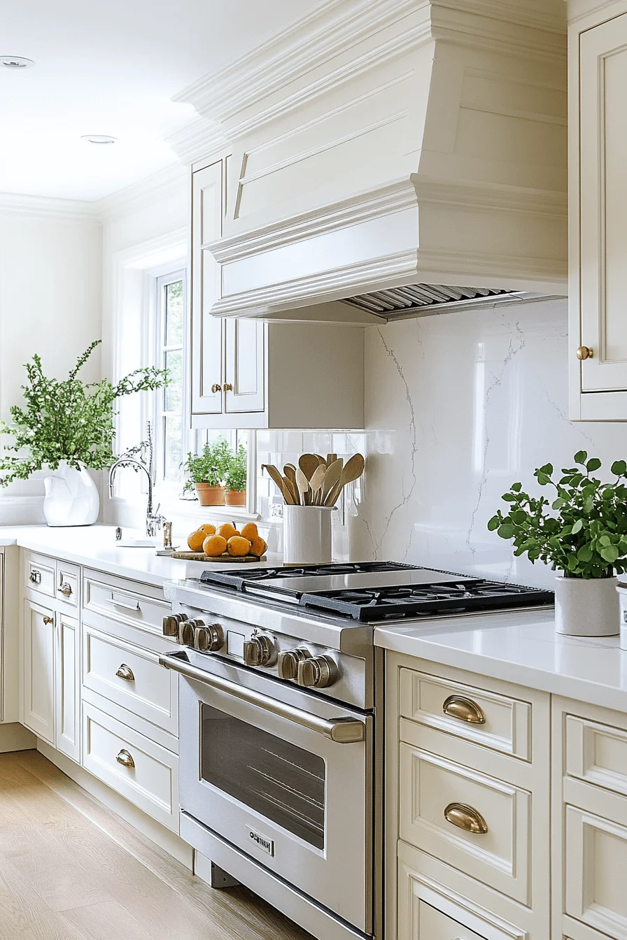 antique white kitchen cabinets