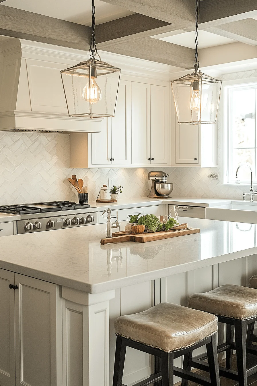 antique white kitchen cabinets