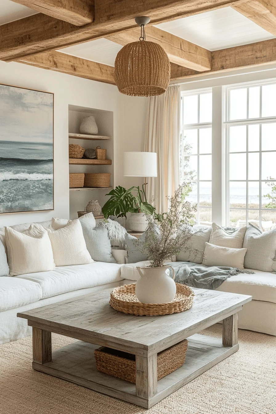 coastal farmhouse decor