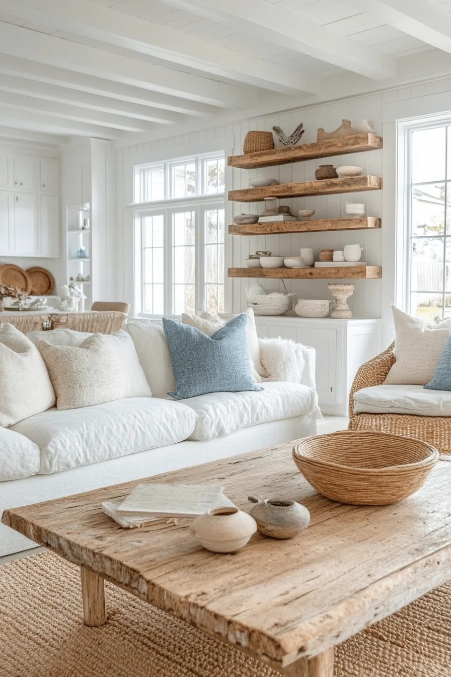 coastal farmhouse decor
